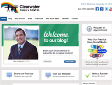 Tablet Screenshot of clearwaterfamilydentalblog.com